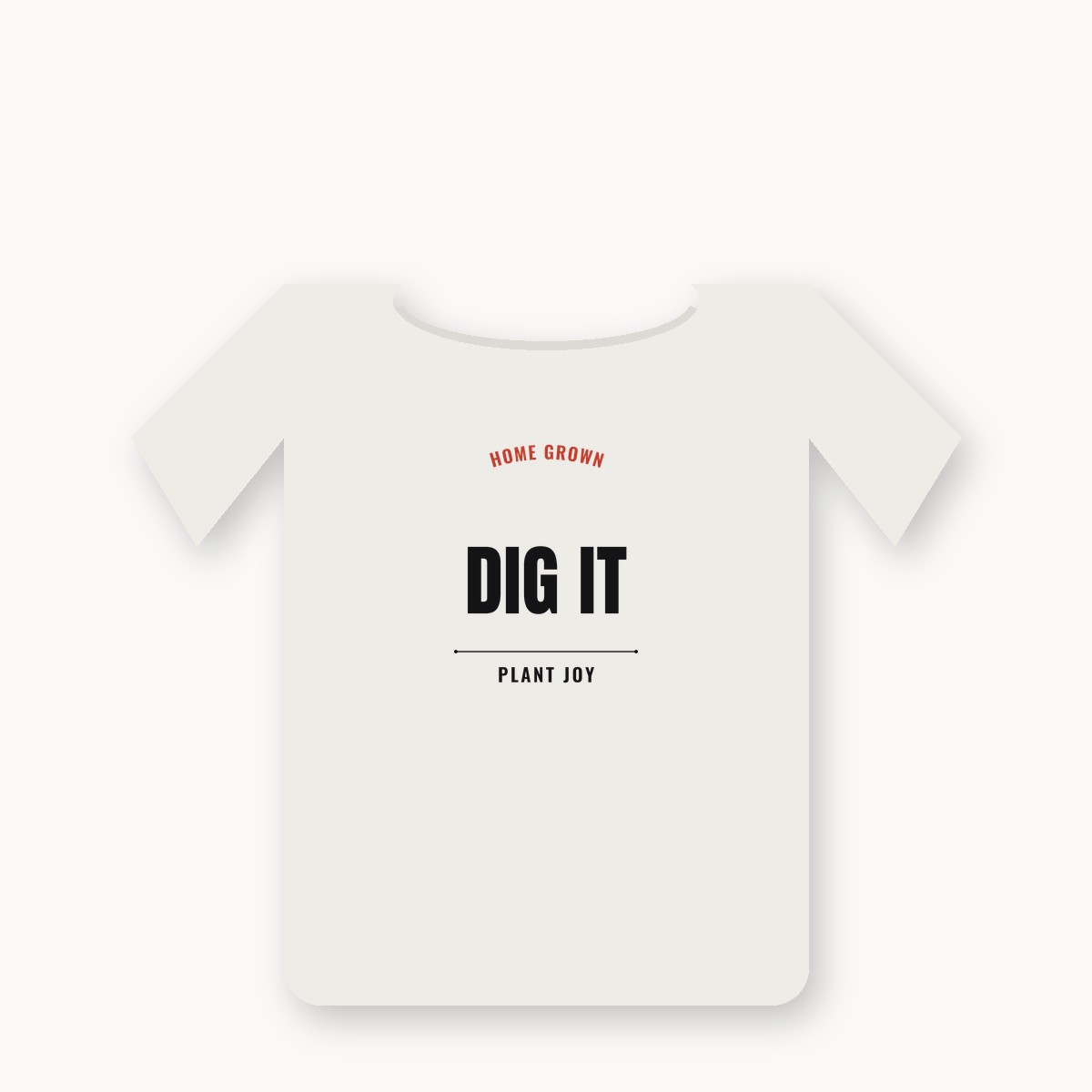 Home Grown Dig It Plant Joy graphic t-shirt — alternate color