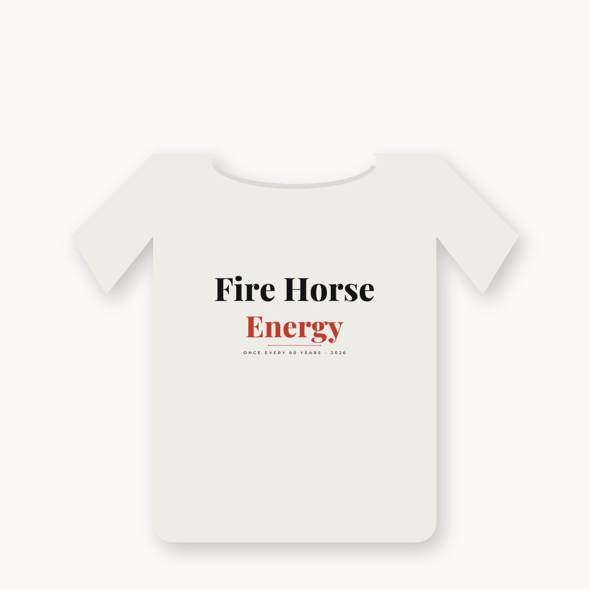 Fire Horse Energy graphic t-shirt — alternate color