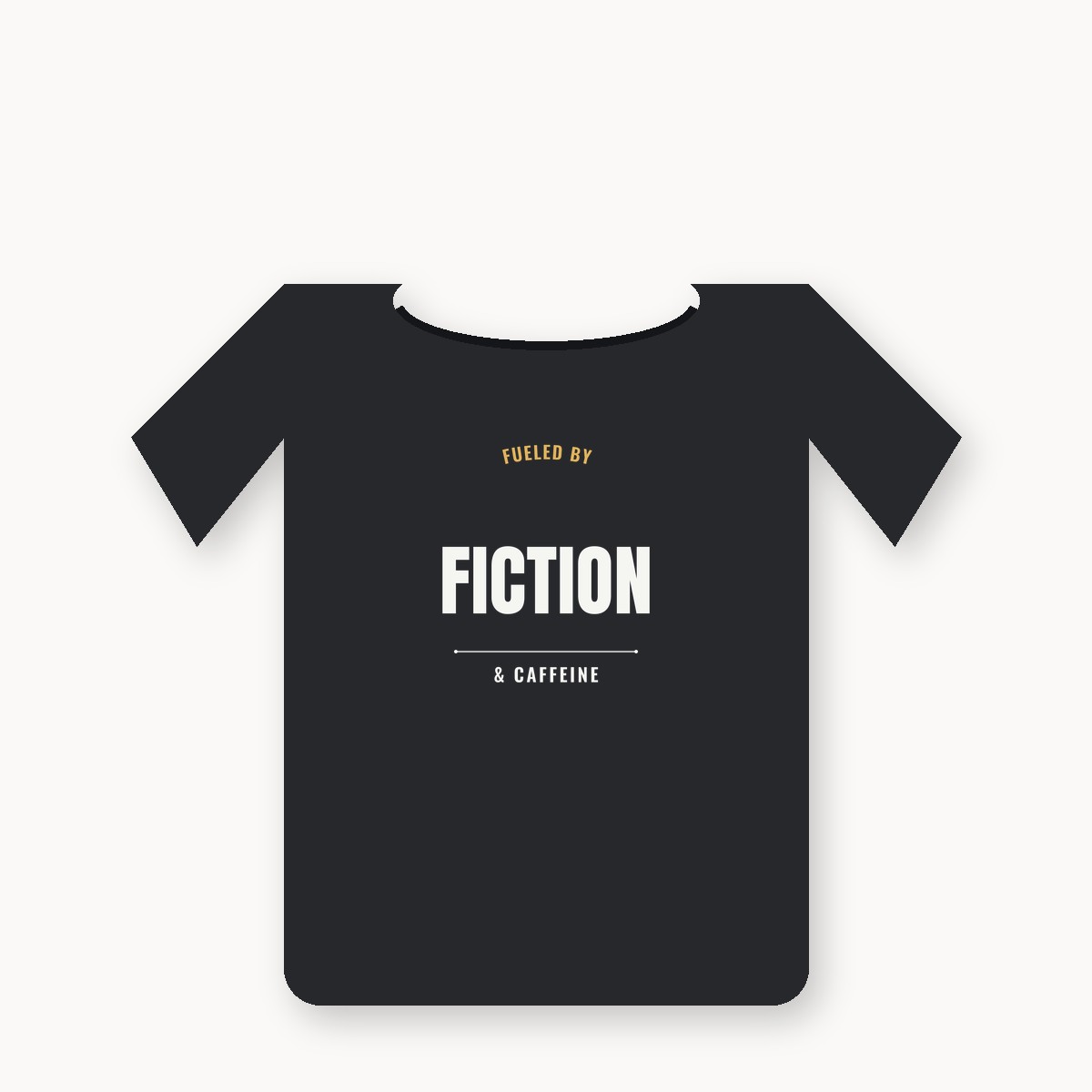 Fueled By Fiction & Caffeine graphic tee