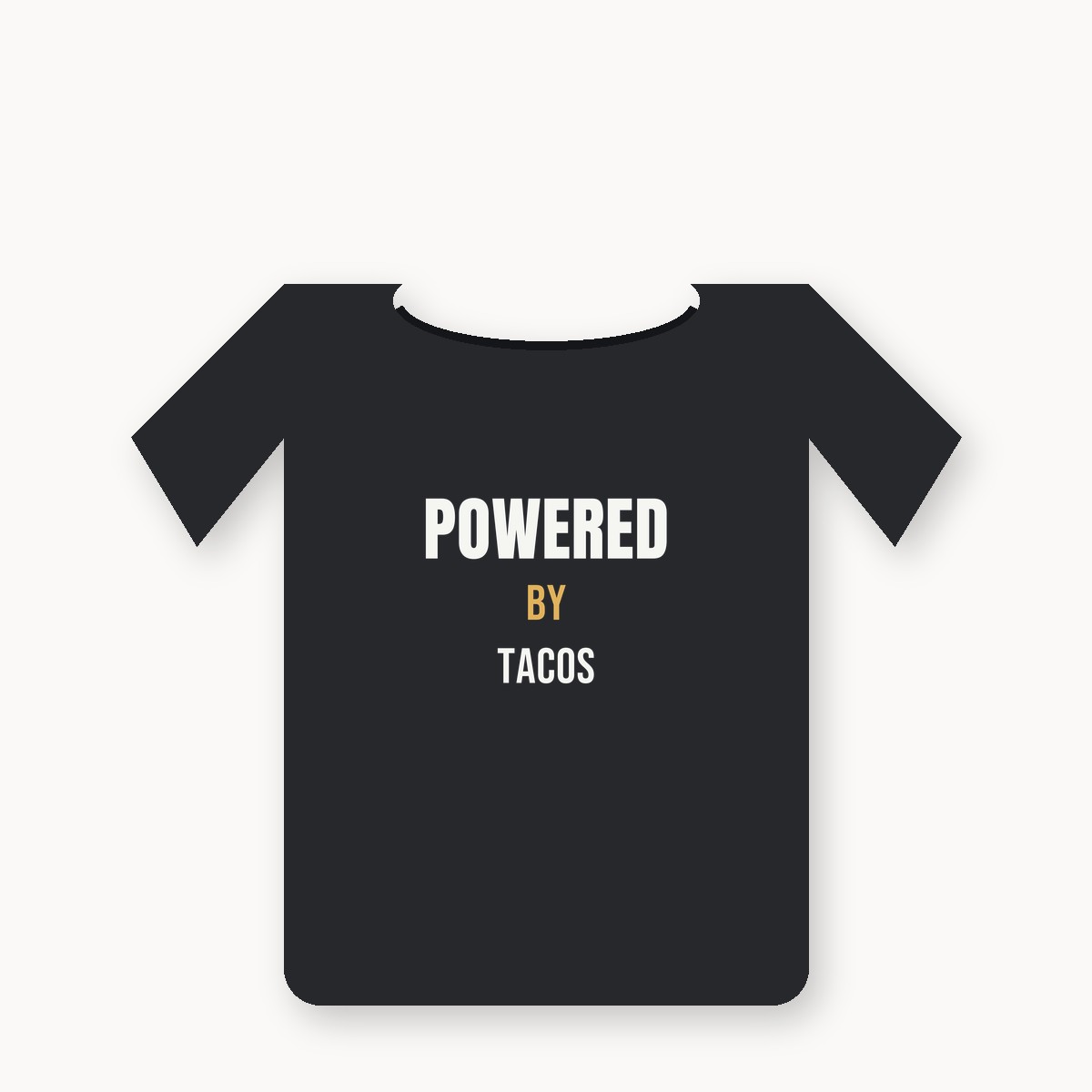 Powered By Tacos graphic tee