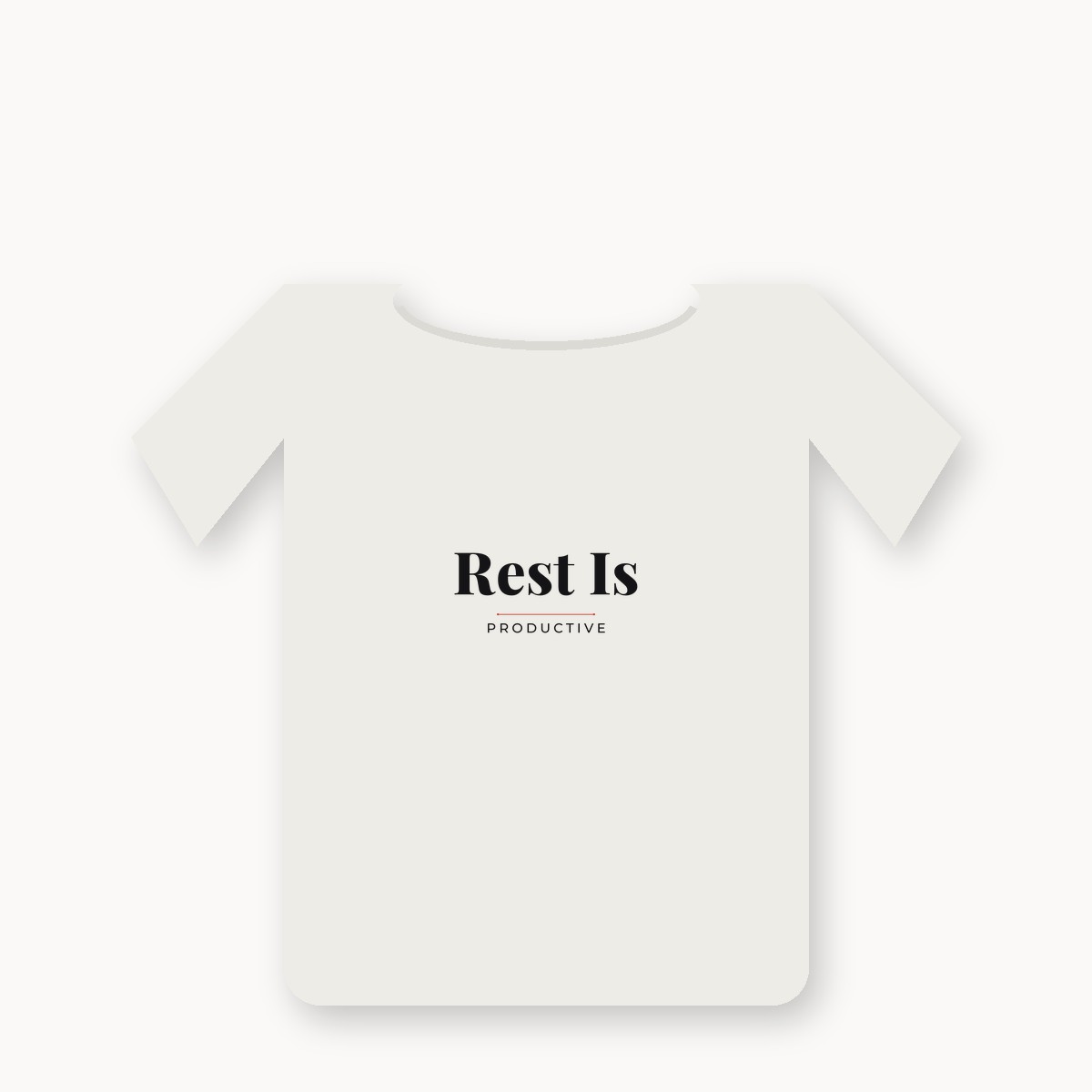 Rest Is Productive graphic t-shirt — alternate color