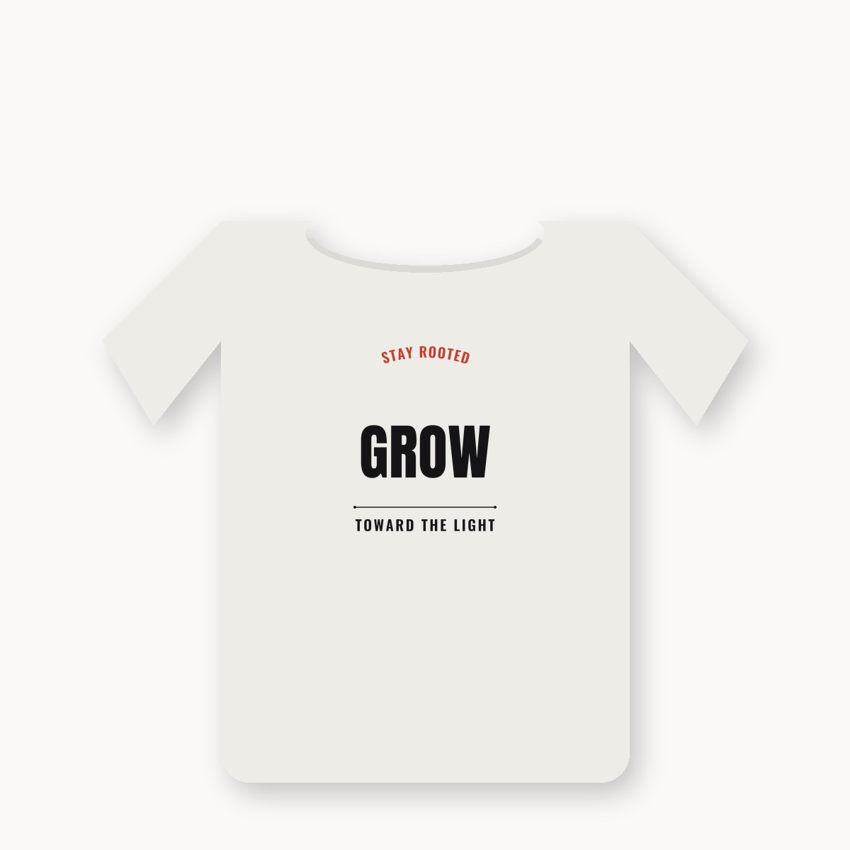 Stay Rooted Grow Toward The Light graphic t-shirt — alternate color