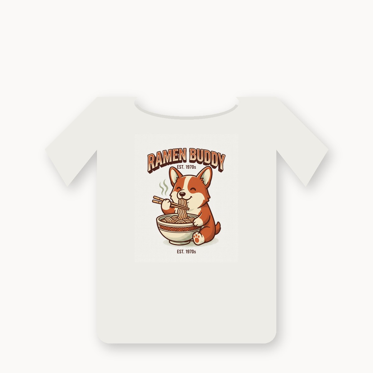 Walk Snack Repeat graphic t-shirt — alternate color